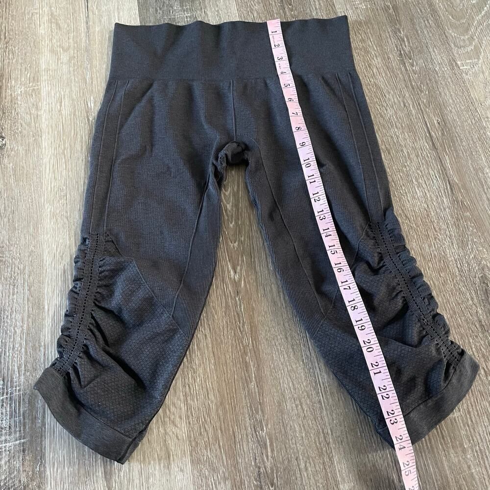 Lululemon In The Flow Crop Legging Dark Charcoal Grey - Picture 10 of 10